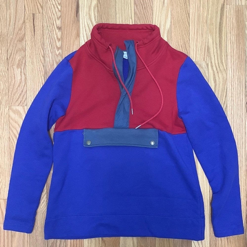 LL Bean Signature Colorblock Quarter zip